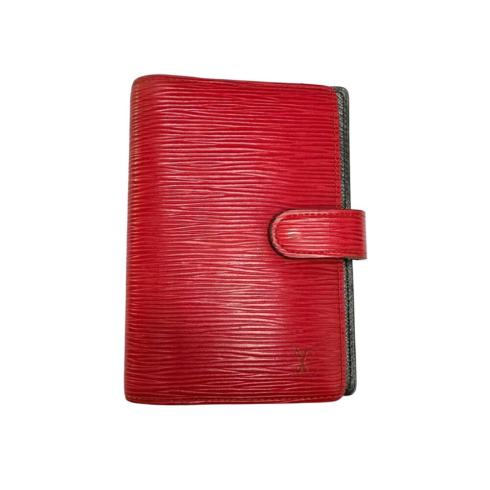 Louis Vuitton Red Epi Agenda